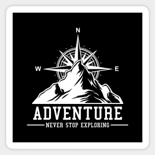 Compass and adventure Sticker